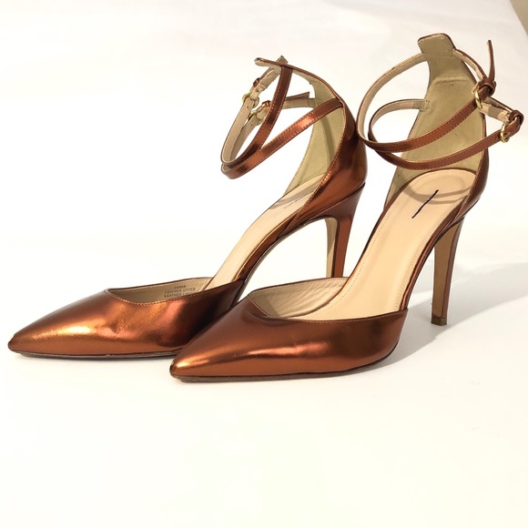 metallic copper heels